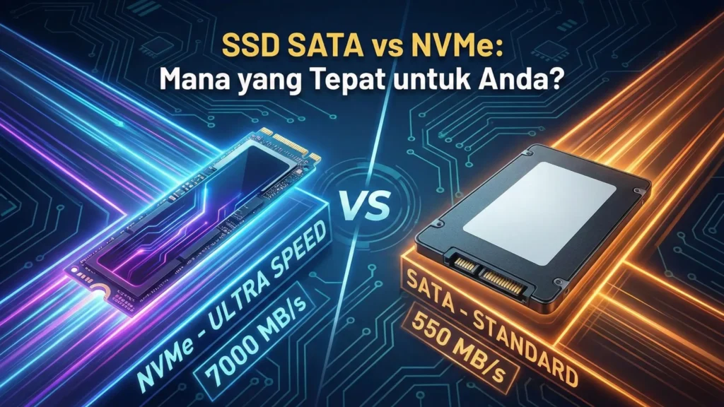 Perbedaan SSD SATA vs NVMe: Mana yang Lebih Worth It untuk Gaming? SSD SATA vs NVMe